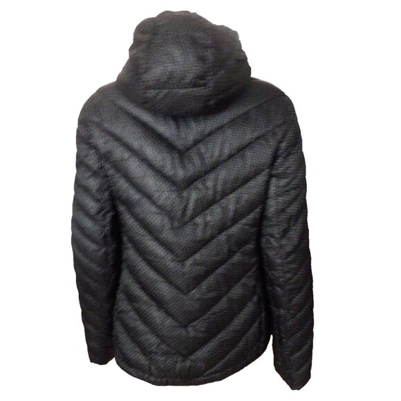 Michael Kors Packable Puffer Jacket Coat Hooded Signature All Over Print Medium - Picture 6 of 16